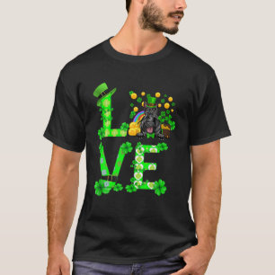 Scottish Terrier Shamrock Paw Clovers St Patrick's T-Shirt