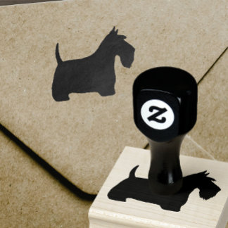 Scottish Terrier Silhouette | Scottie Dog Rubber Stamp