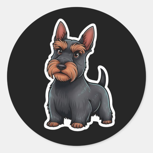 Scottish Terrier Sticker (Front)