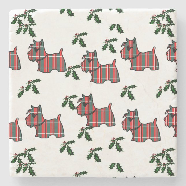 Scottish Terrier Stone Coaster (Front)