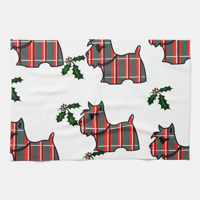 SCOTTISH TERRIER TEA TOWEL (Horizontal)