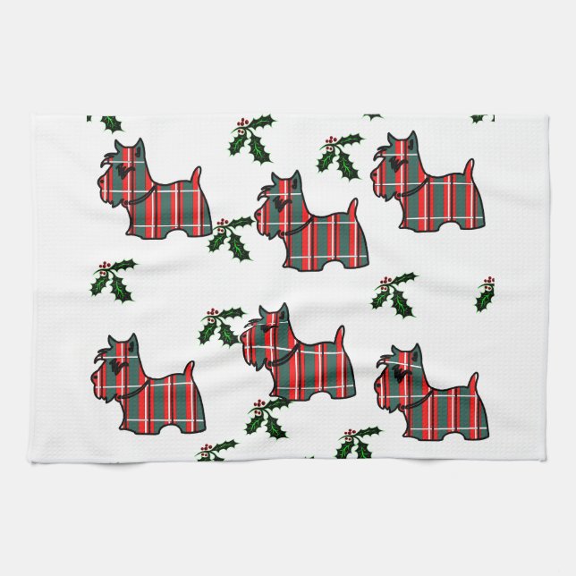 SCOTTISH TERRIER  TEA TOWEL (Horizontal)
