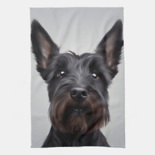 Scottish Terrier Tea Towel
