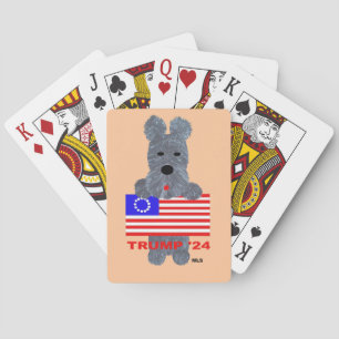 Scottish Terrier/Trump '24 Playing cards. Cards