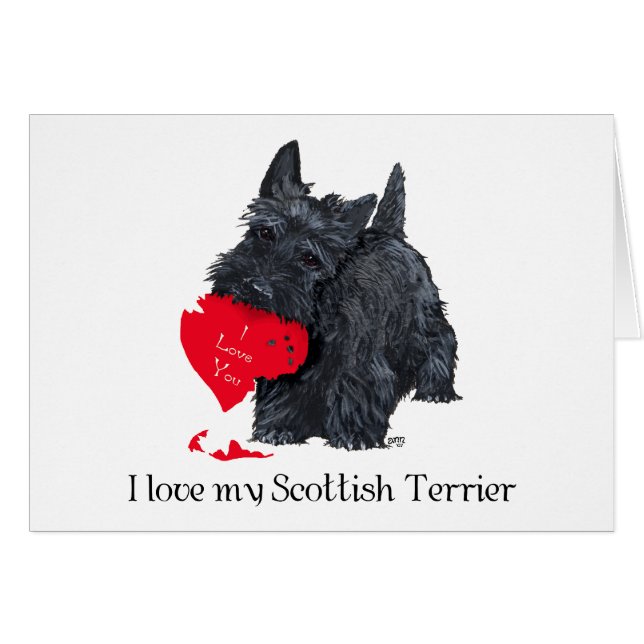 Scottish Terrier Valentine (Front Horizontal)