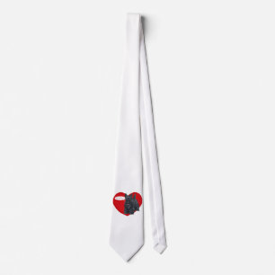 Scottish Terrier Valentine Tie