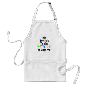 Scottish Terrier Walks Design Standard Apron
