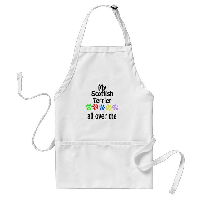 Scottish Terrier Walks Design Standard Apron (Front)
