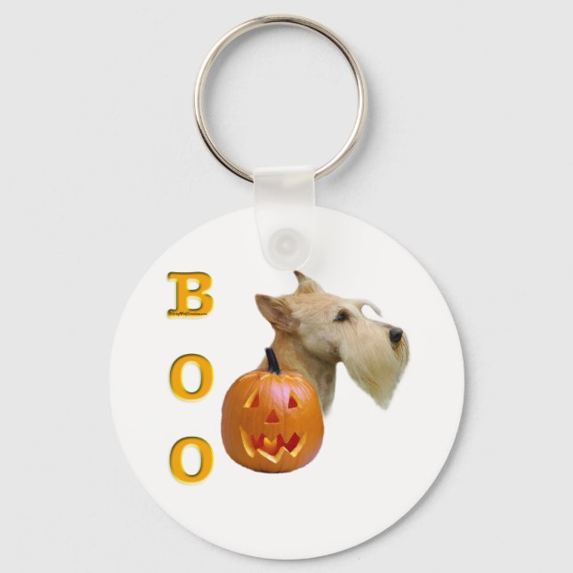 Scottish Terrier (wheaten) Boo Key Ring (Front)