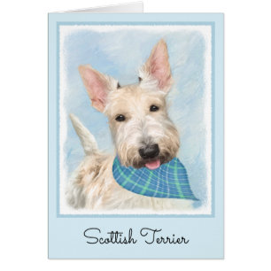 Scottish Terrier Wheaten Dog Painting Original Art
