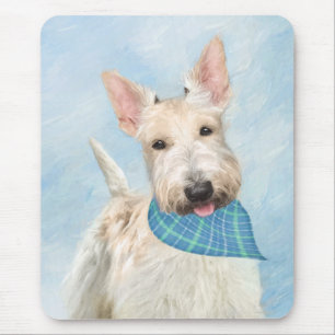 Scottish Terrier Wheaten Dog Painting Original Art Mouse Pad