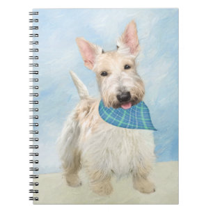 Scottish Terrier Wheaten Dog Painting Original Art Notebook