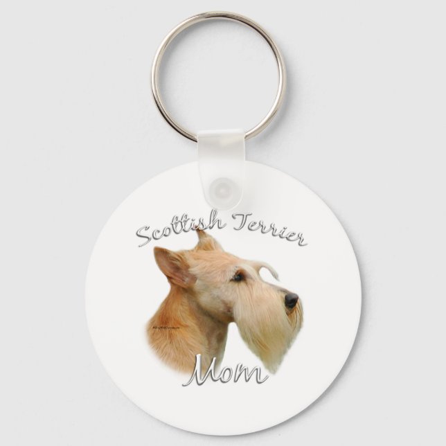 Scottish Terrier (wheaten) Mum 2 Key Ring (Front)