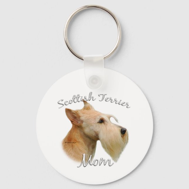 Scottish Terrier (wheaten) Mum 2 Key Ring (Front)