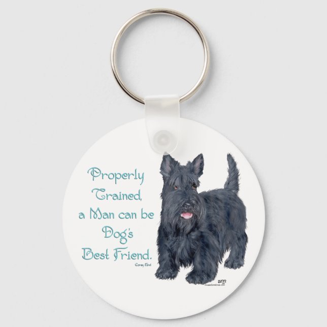 Scottish Terrier Wit & Wisdom - Training Key Ring (Front)