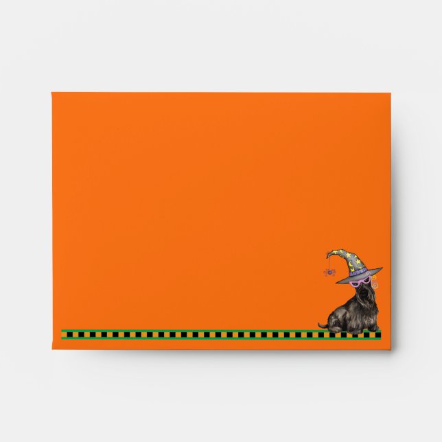 Scottish Terrier Witch Envelope (Front)
