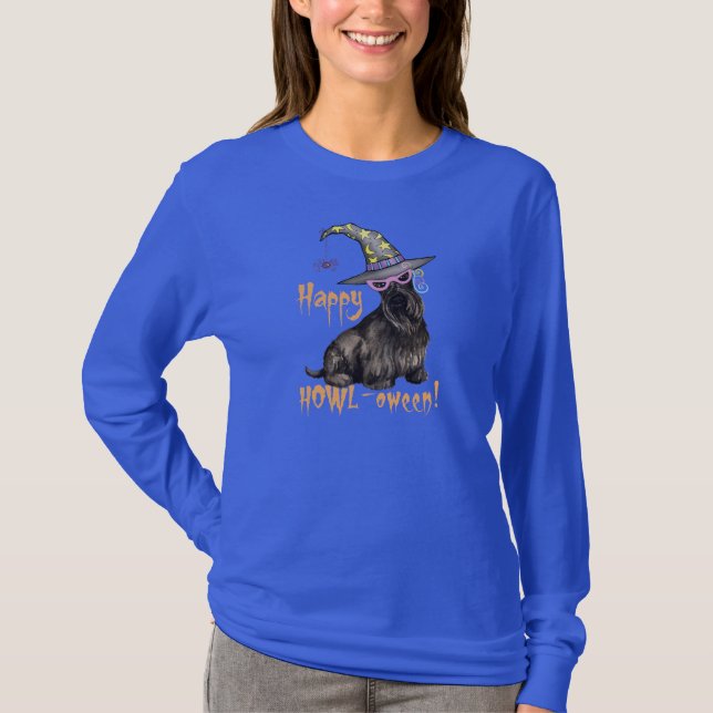 Scottish Terrier Witch T-Shirt (Front)
