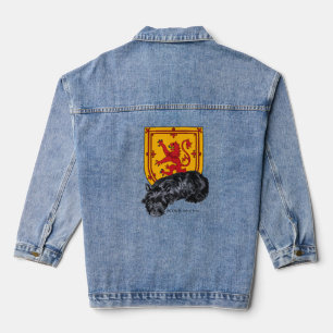 Scottish Terrier with Lion Rampant Denim Jacket