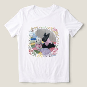 Scottish Terrier with Westie Tri-Blend Shirt