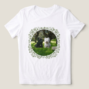 Scottish Terrier with Westie Tri-Blend Shirt
