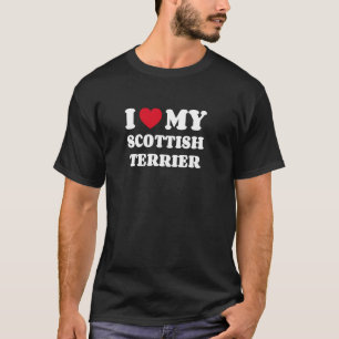 Scottish Terriers I Love My Scottish Terrier Dog O T-Shirt