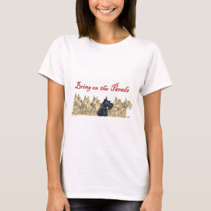 Scottish Terriers Patriotic Collars T-Shirt