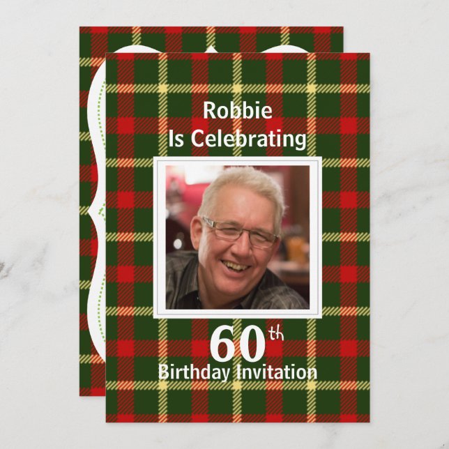 Scottish Themed Celebration Party Invitations (Front/Back)