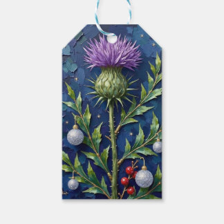 Scottish Thistle & Bauble Christmas Gift Tags