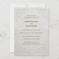 Scottish Thistle Celtic Tartan Wedding Invitation
