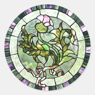 Scottish Thistle Classic Round Sticker