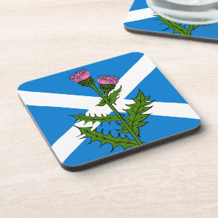 Scottish thistle coaster