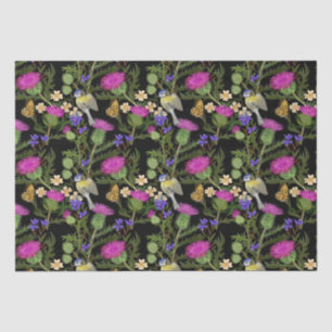 Scottish Thistle Cottagecore Pattern Tissue Paper