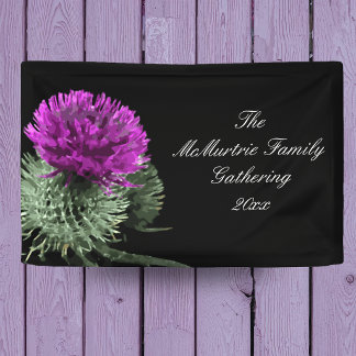 Scottish Thistle Family Gathering Banner