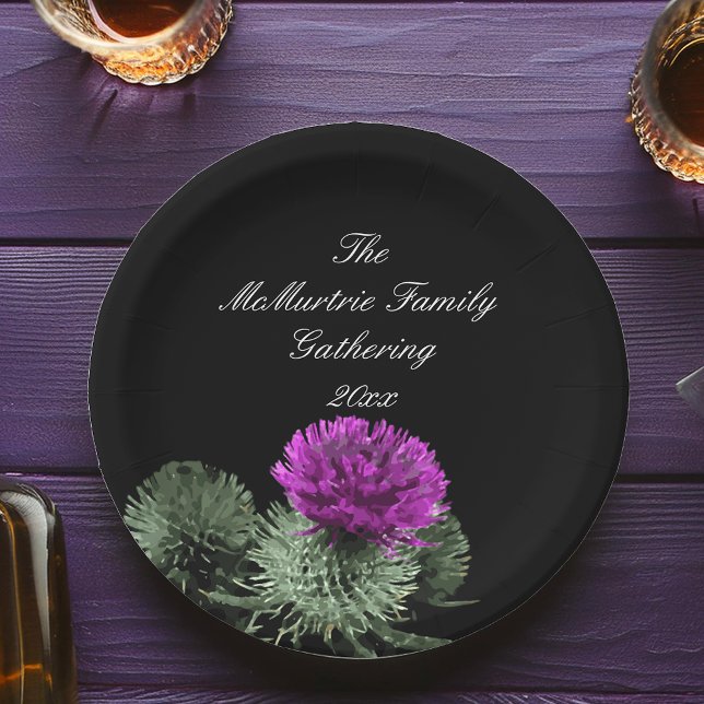  Scottish Thistle Family Gathering Paper Plate (Creator Uploaded)