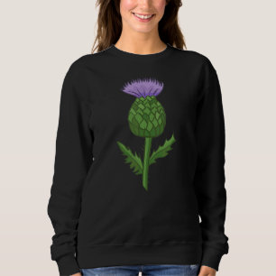 Scottish Thistle Flower Sweatshirt