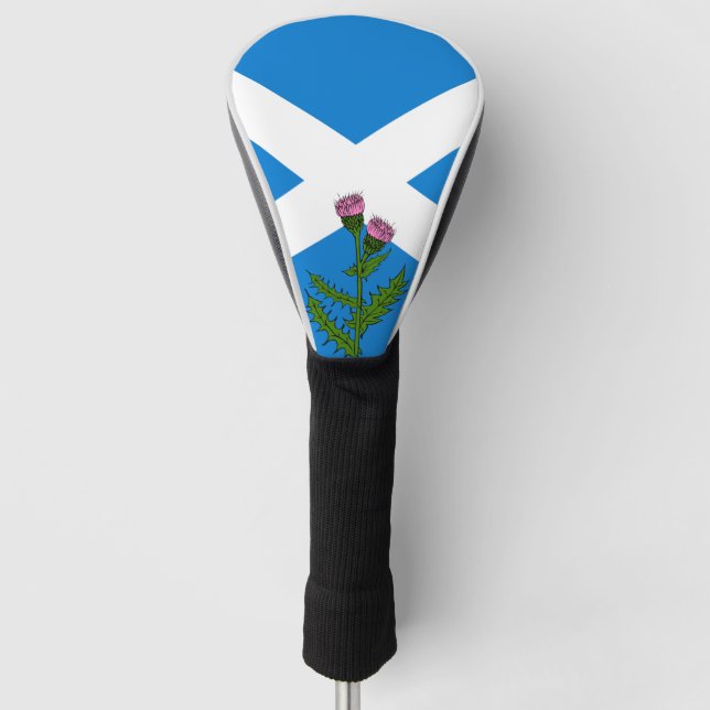 Scottish thistle golf head cover (Front)