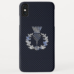 Scottish Thistle in Chrome Style iPhone XS Max Case