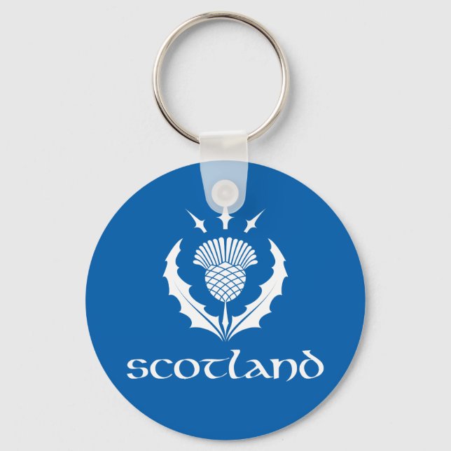 Scottish Thistle Key Chain (Front)