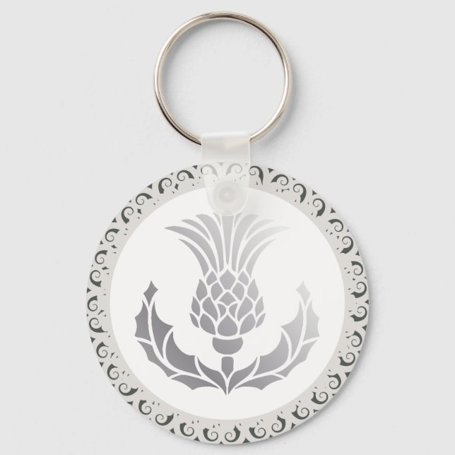 scottish thistle key ring (Front)