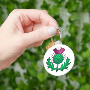 Scottish Thistle Key Ring