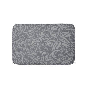 Scottish Thistle Knot William Morris Style Bath Mat