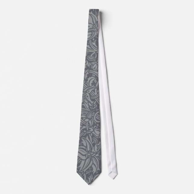 Scottish Thistle Knot William Morris Style Tie (Front)
