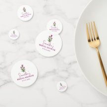 Scottish Thistle Purple Floral Bridal Shower