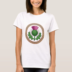 Scottish Thistle Symbol Badge T-Shirt