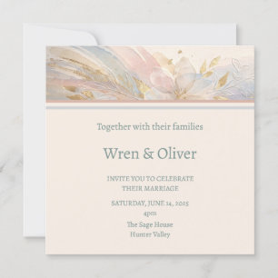 Scottish Thistle Tartan Wedding Invitation