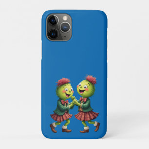 Scottish Thistles Wearing Plaid Dancing Ceilidh Case-Mate iPhone Case