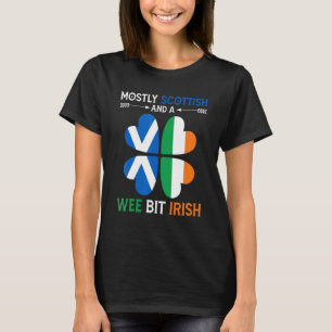 Scottish Wee Bit Irish Scotland Patrick Day T-Shirt