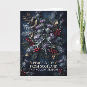 Scottish Winter Botanical Christmas Card