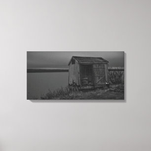Scott's Bay Shack Wrapped Canvas