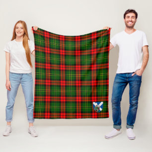 Scotts Blackstock Tartan Plaid Fleece Blanket